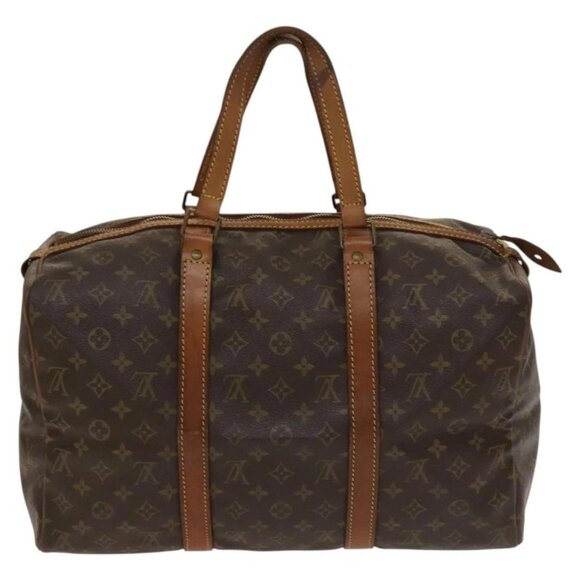 LOUIS VUITTON Monogram Sac Spool 45 Boston Bag Vintage M41624 LV Auth 137347 - Picture 2 of 16